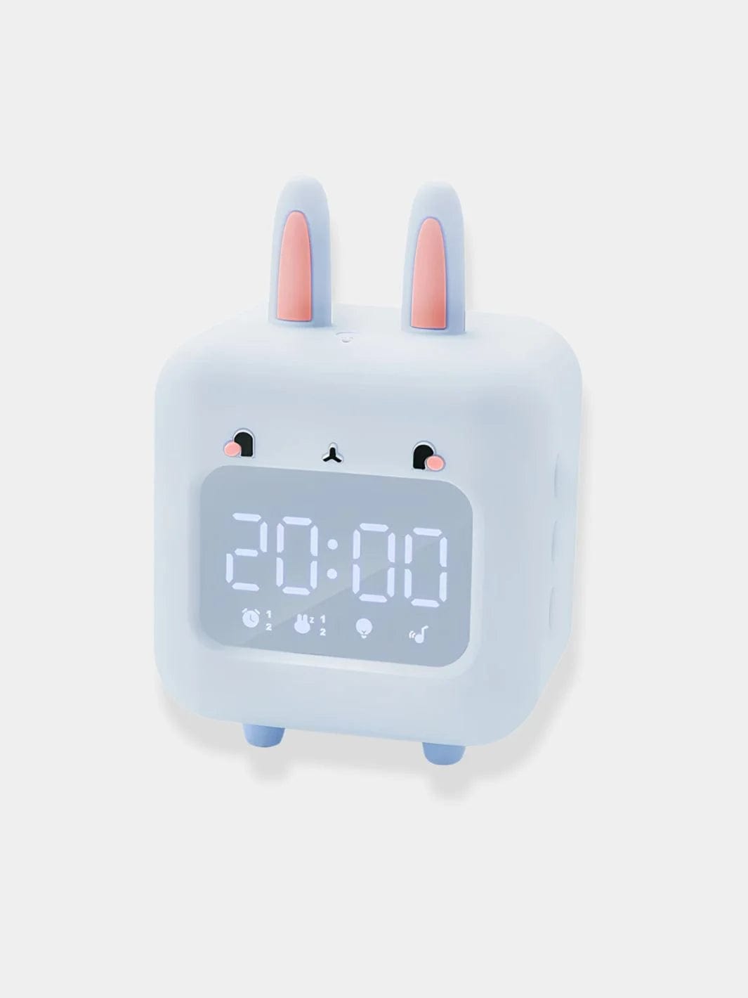 Réveil lapin mignon bleu