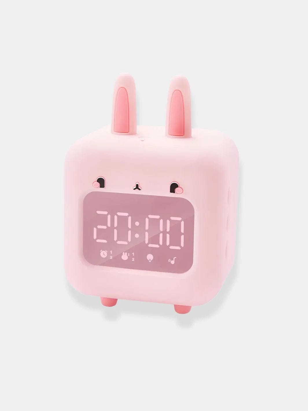 Réveil lapin mignon rose