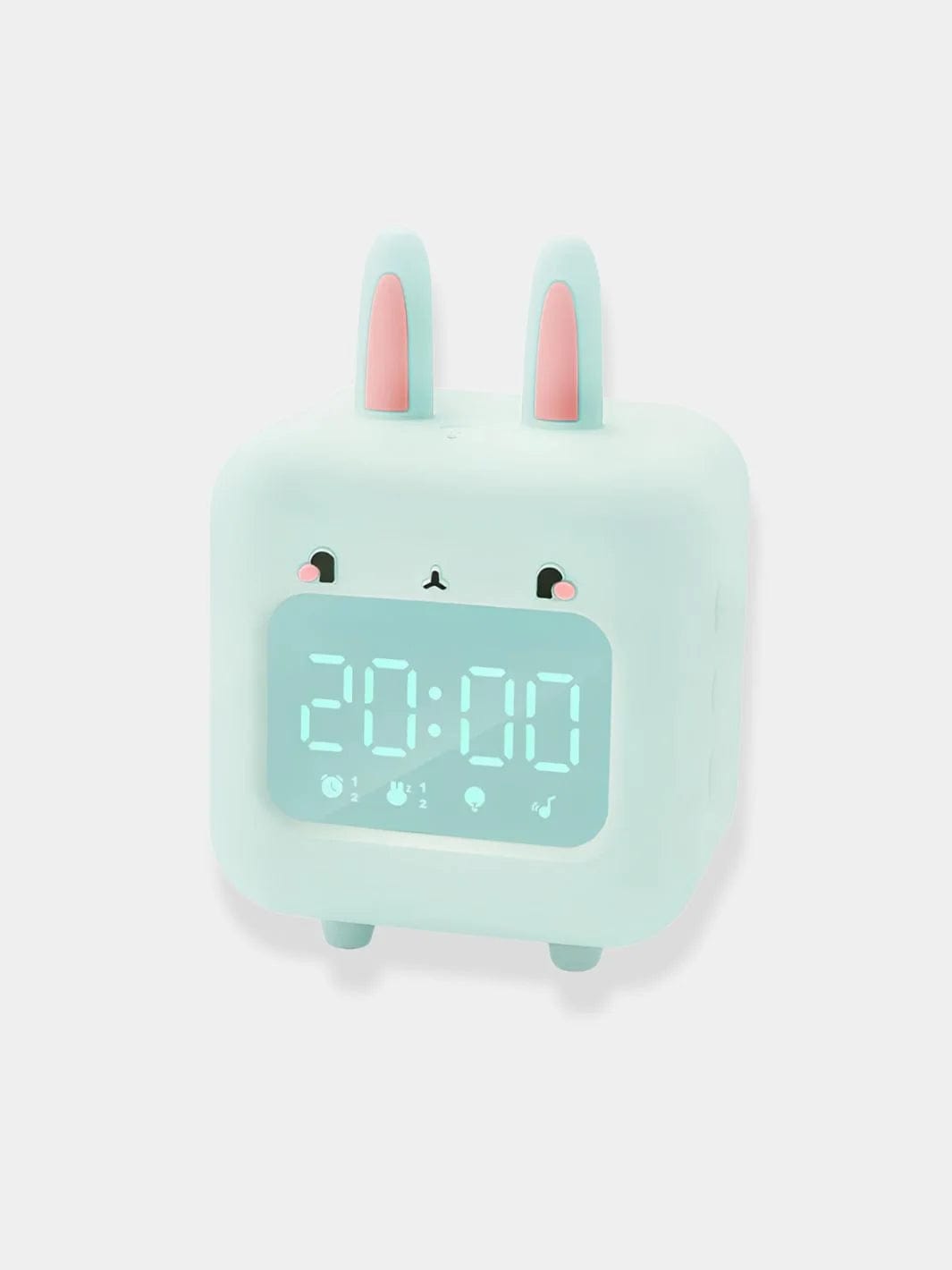 Réveil lapin mignon vert