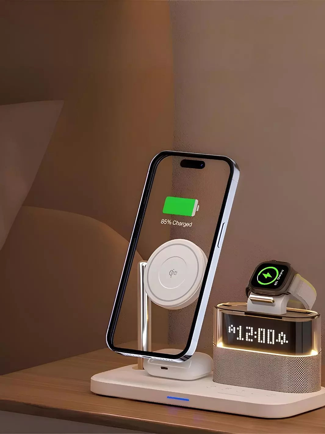 Réveil chargeur Qi2 5 en 1