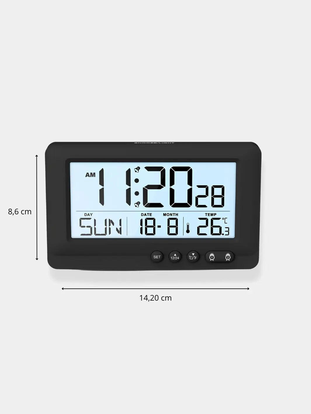 Réveil digital rétroéclairé