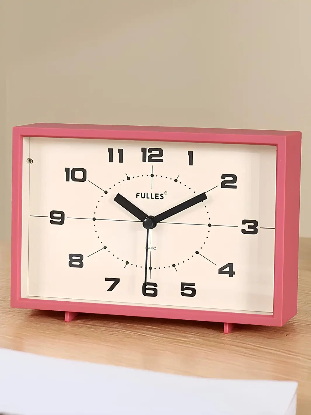 Réveil retro vintage rose