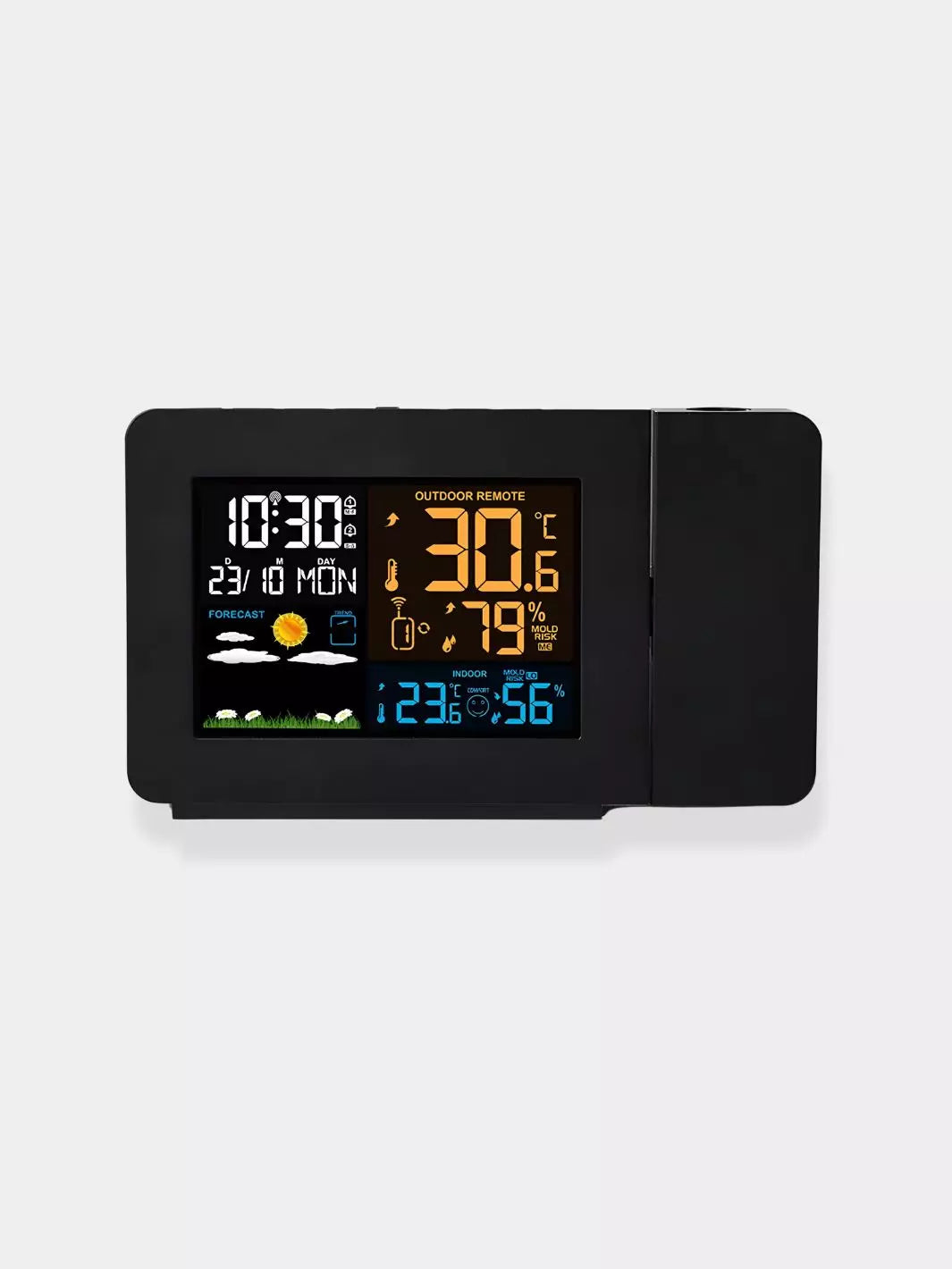 Station météo réveil projecteur