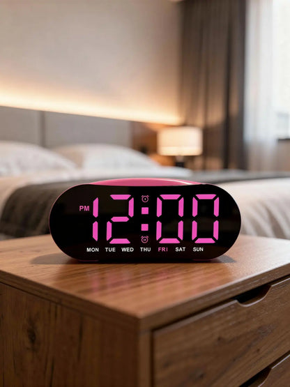 Réveil LED ovale
