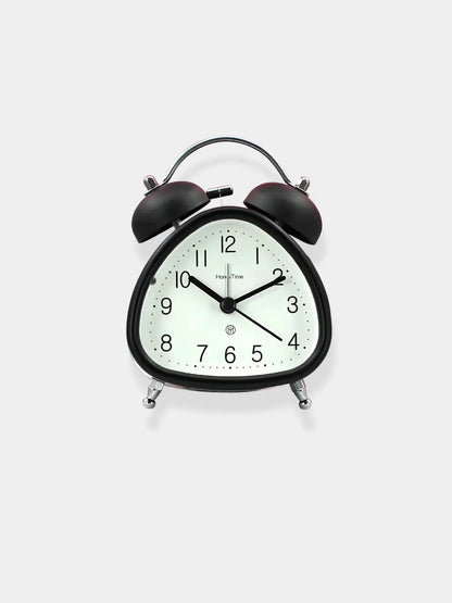 Réveil analogique vintage noir