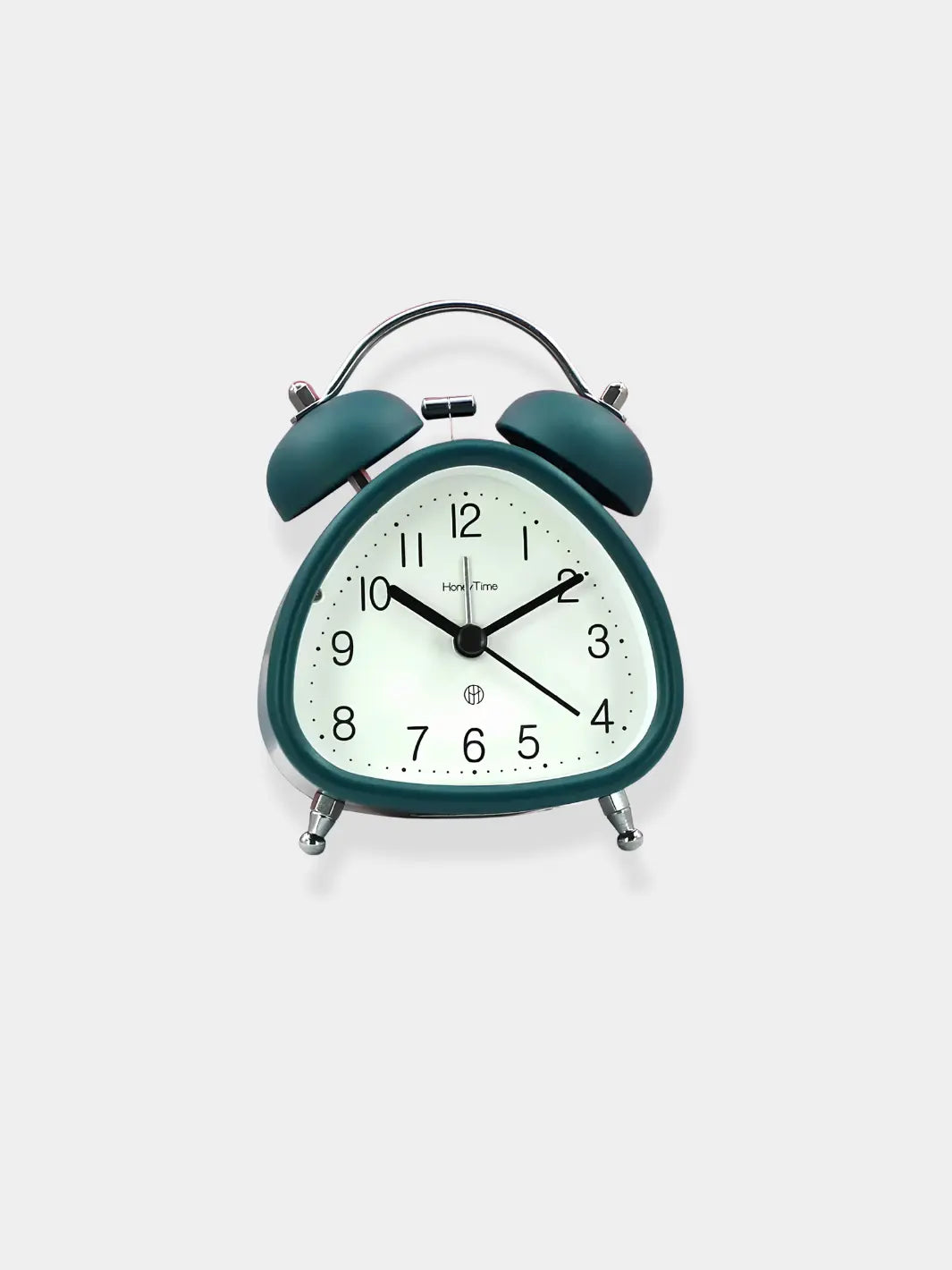 Réveil analogique vintage vert foncé