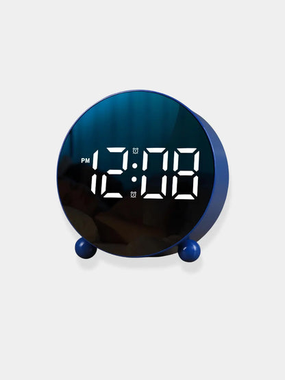Réveil design gros chiffre bleu