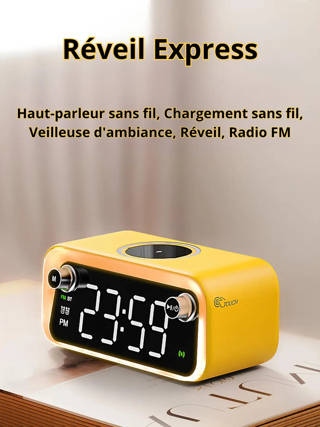 Réveil design luxe