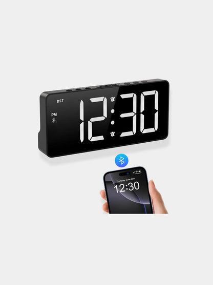 Réveil digital LED à synchronisation Bluetooth