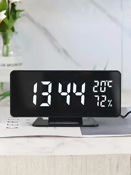 Réveil moderne avec température et humidité