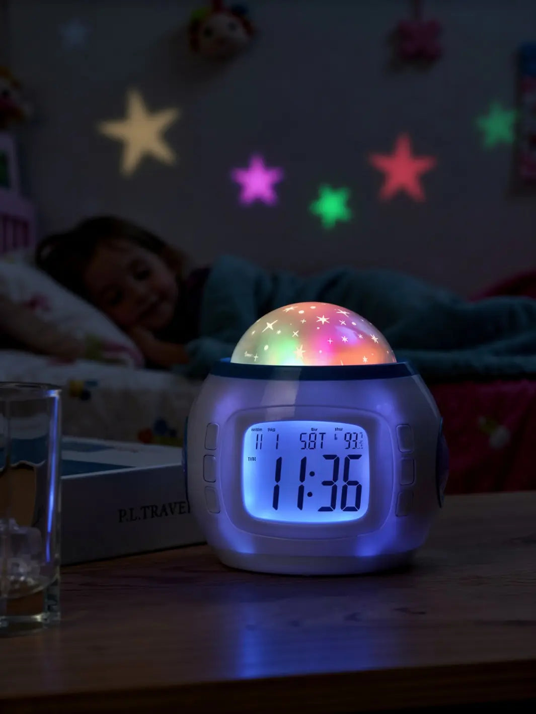 Réveil projecteur étoiles