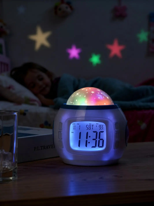 Réveil projecteur étoiles