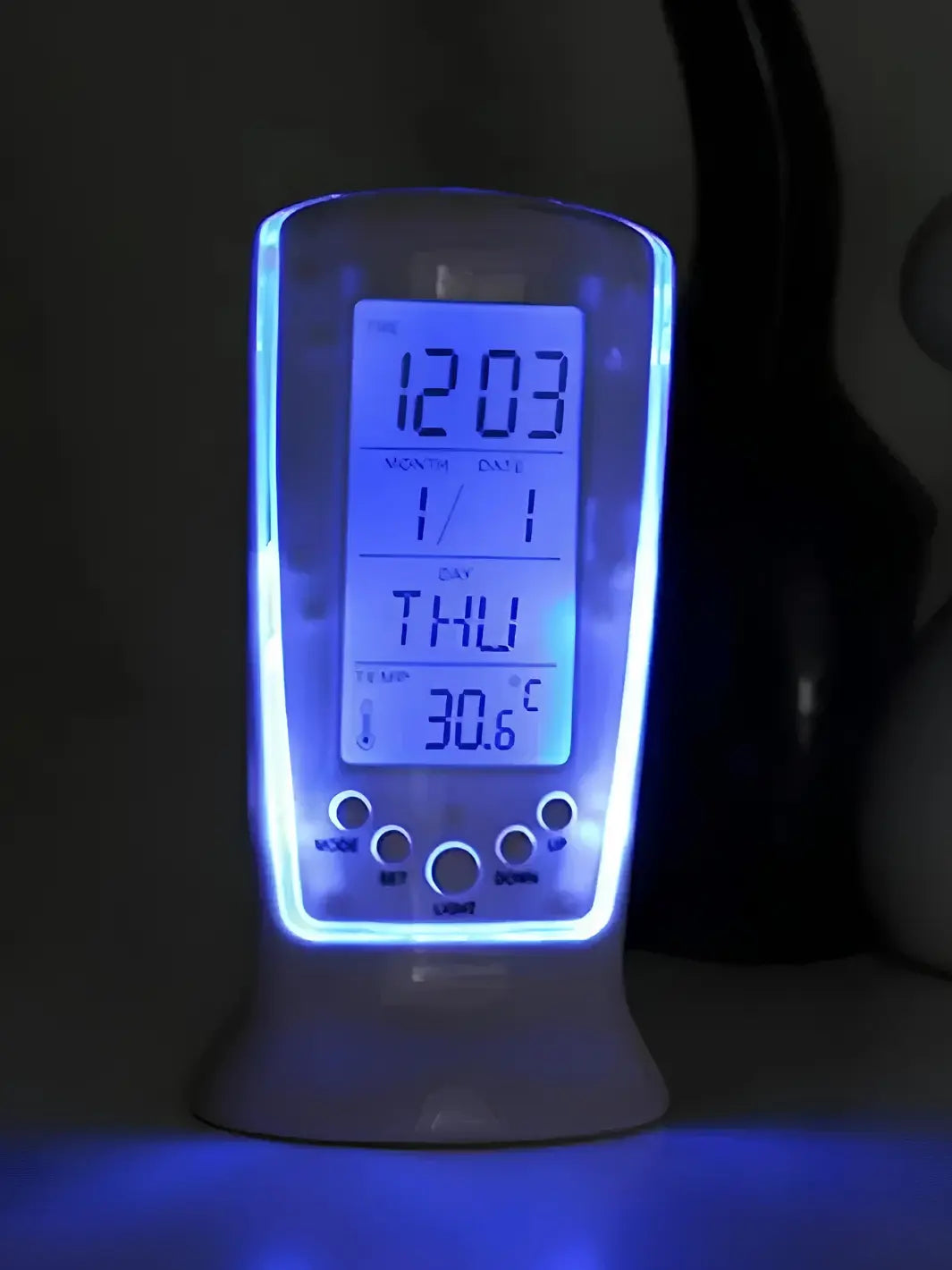 Réveil vertical lumineux