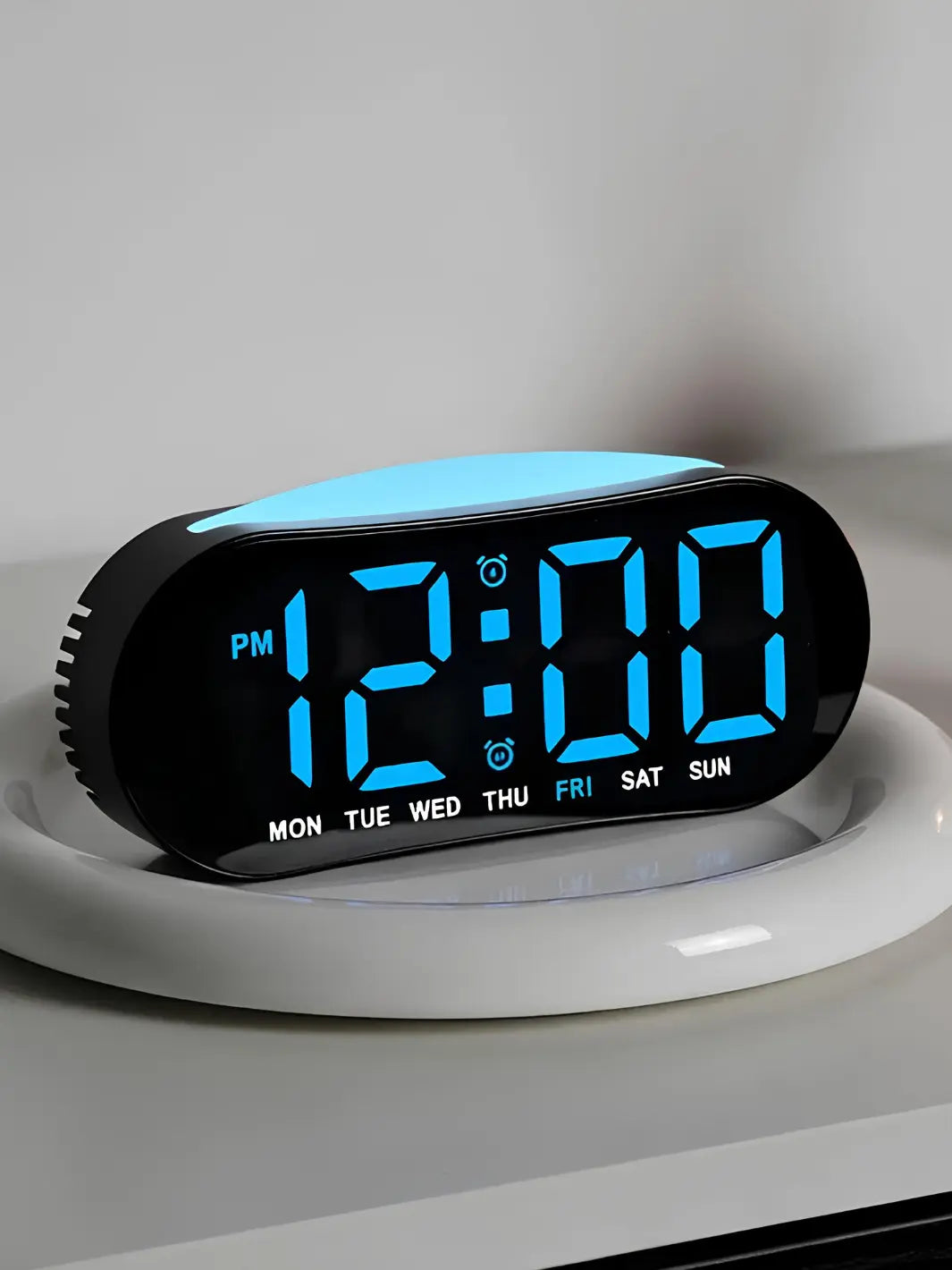 Réveil LED ovale