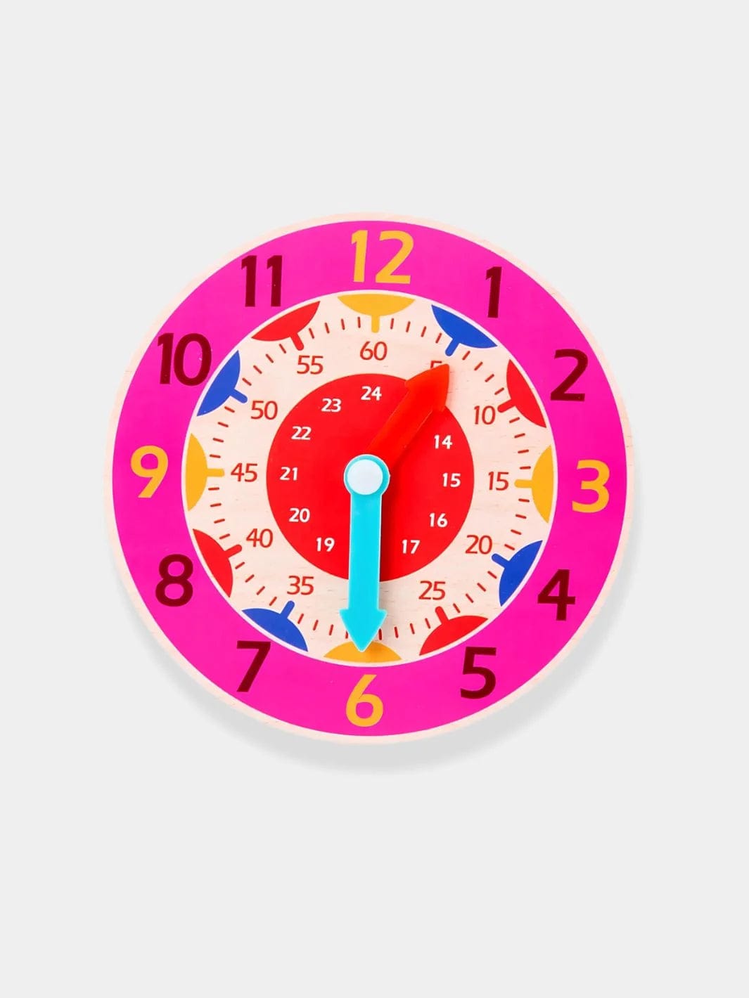 Horloge d'apprentissage enfant Rose