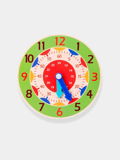 Horloge d'apprentissage enfant Vert