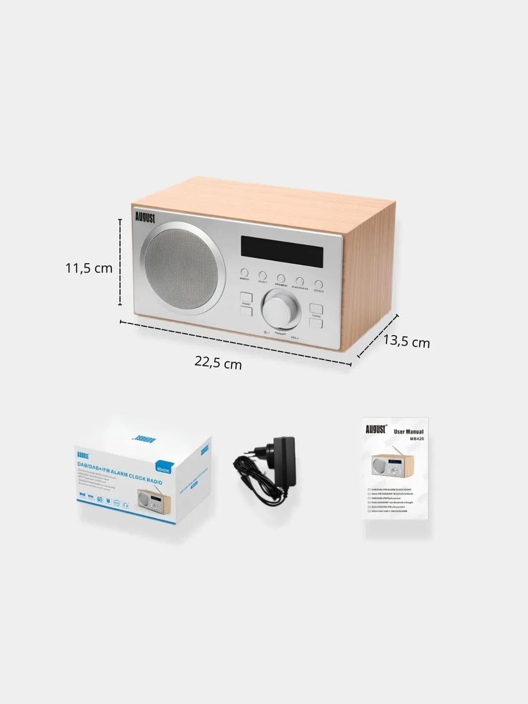 Radio réveil bluetooth