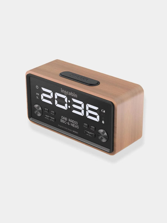 Radio réveil bois bluetooth Bois clair