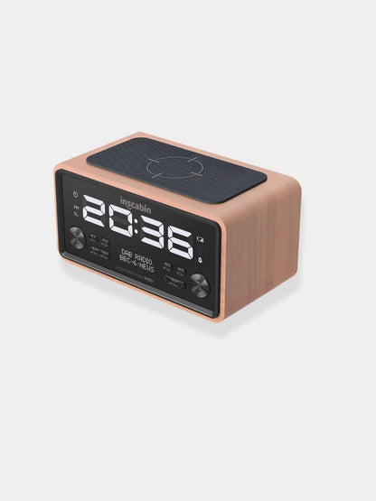 Radio réveil bois bluetooth chargeur Bois clair