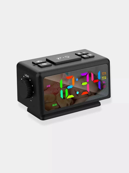 Radio réveil LED Noir