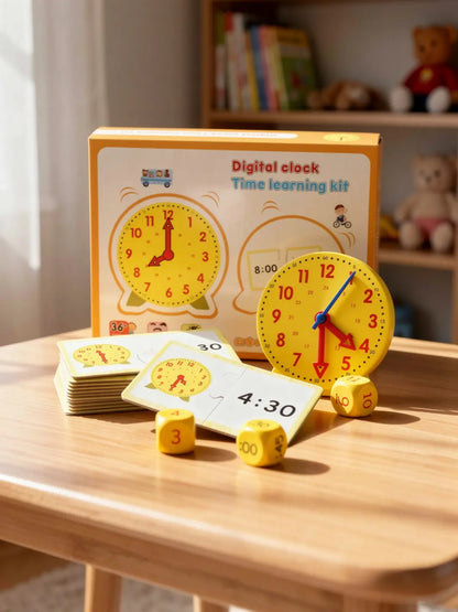 Horloge d'apprentissage jaune