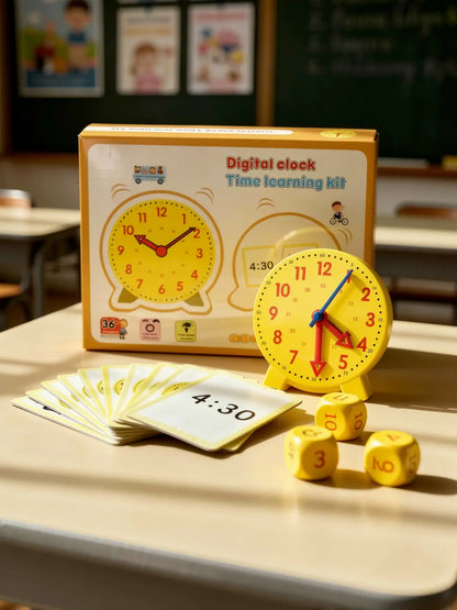 Horloge d'apprentissage jaune