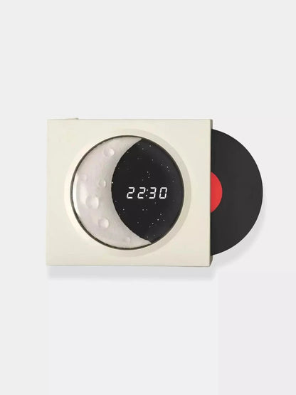 Réveil rétro Vinyl Blanc