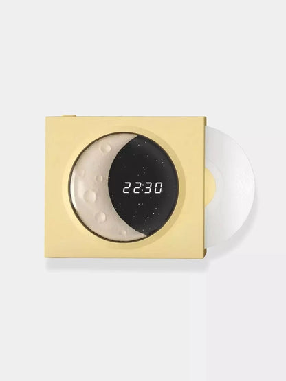 Réveil rétro Vinyl Jaune