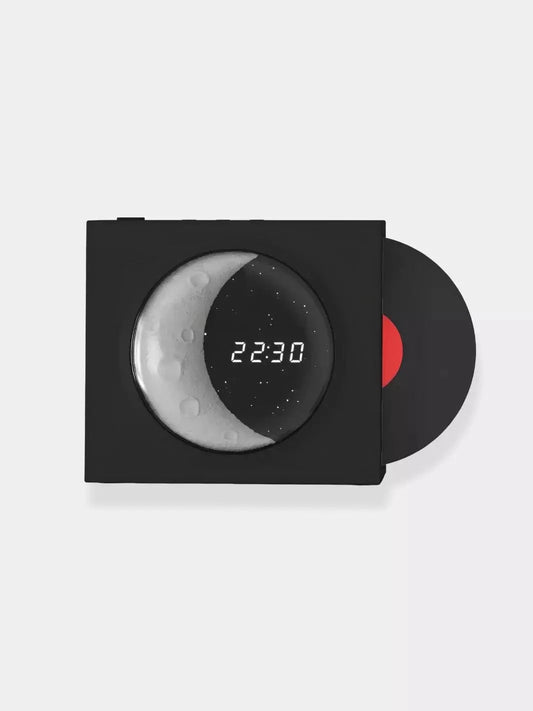 Réveil rétro Vinyl Noir