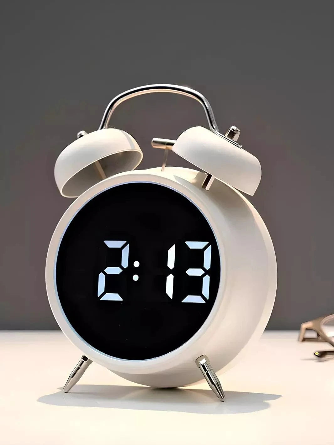 Réveil Rétro à Rabat Avec Calendrier Manuel – Style Vintage Noir Et Blanc Pour Chambre Ou Bureau