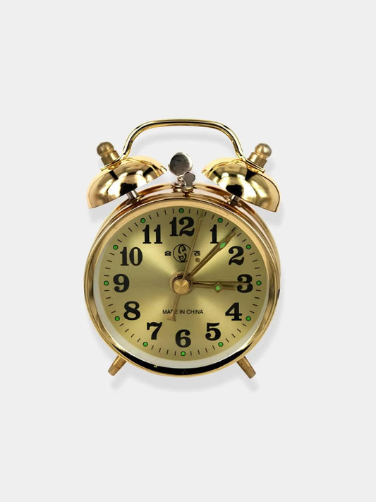 Réveil vintage doré
